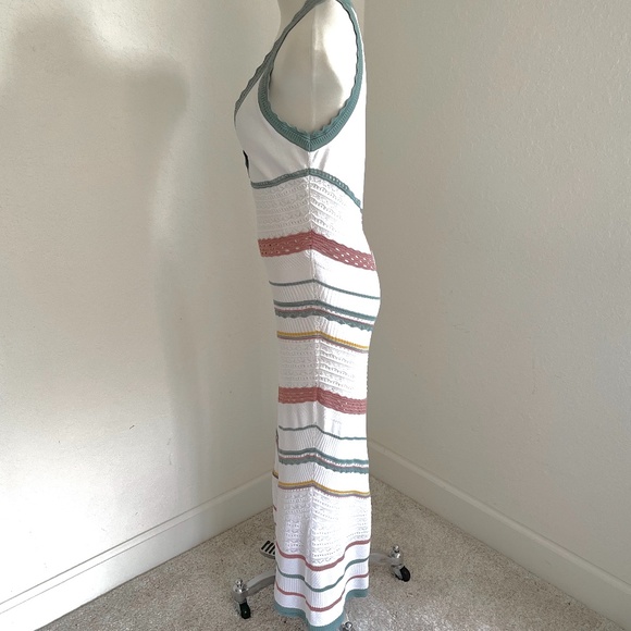 Alexis Allia Pointelle Knit Midi Dress 